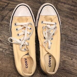 Converse sneakers, women’s size 7, men’s size 5, yellow